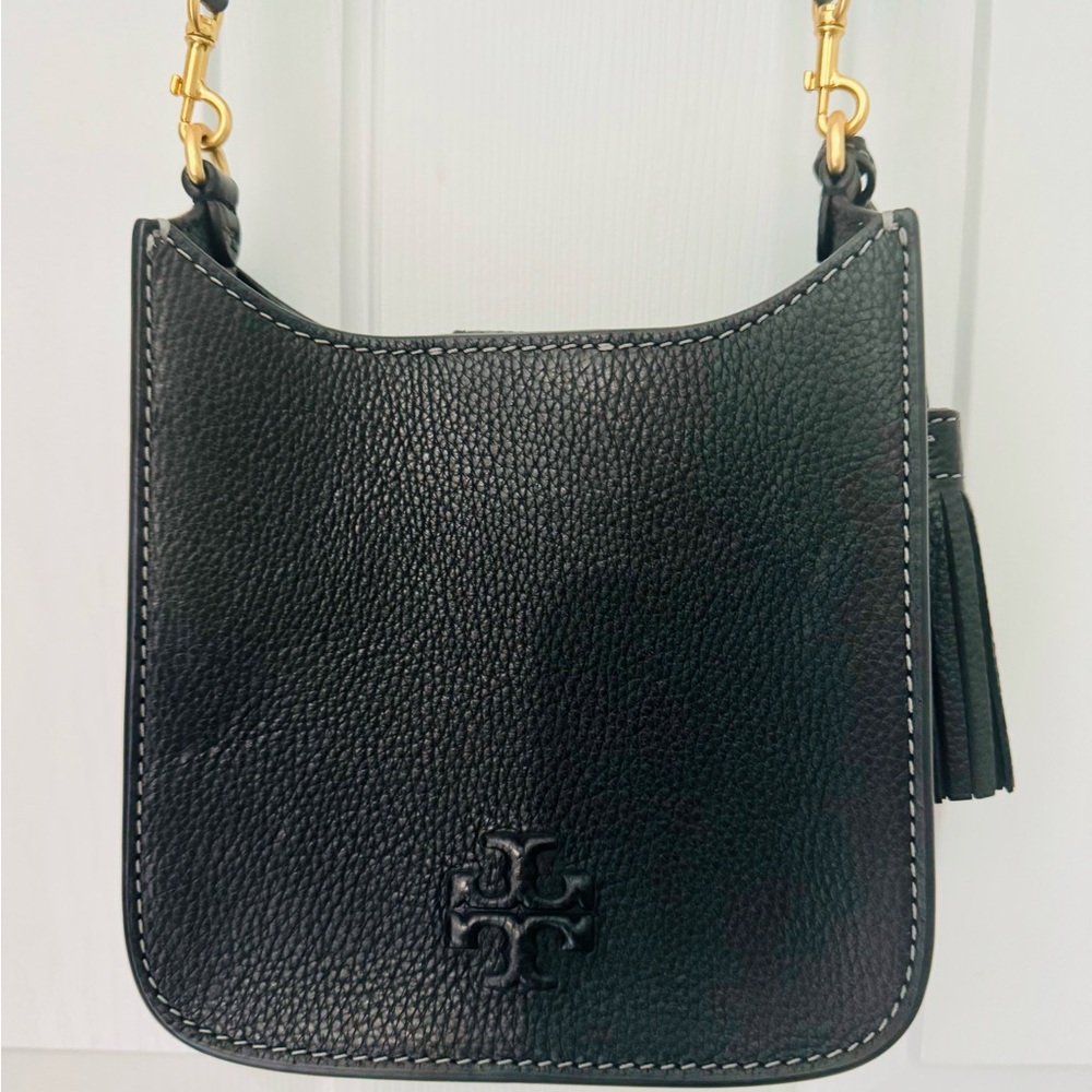 Tory Burch Black Crossbody Bag with Gold Hardware